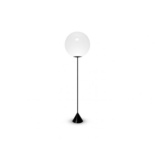 Opal Cone LED Floor Lamp Black