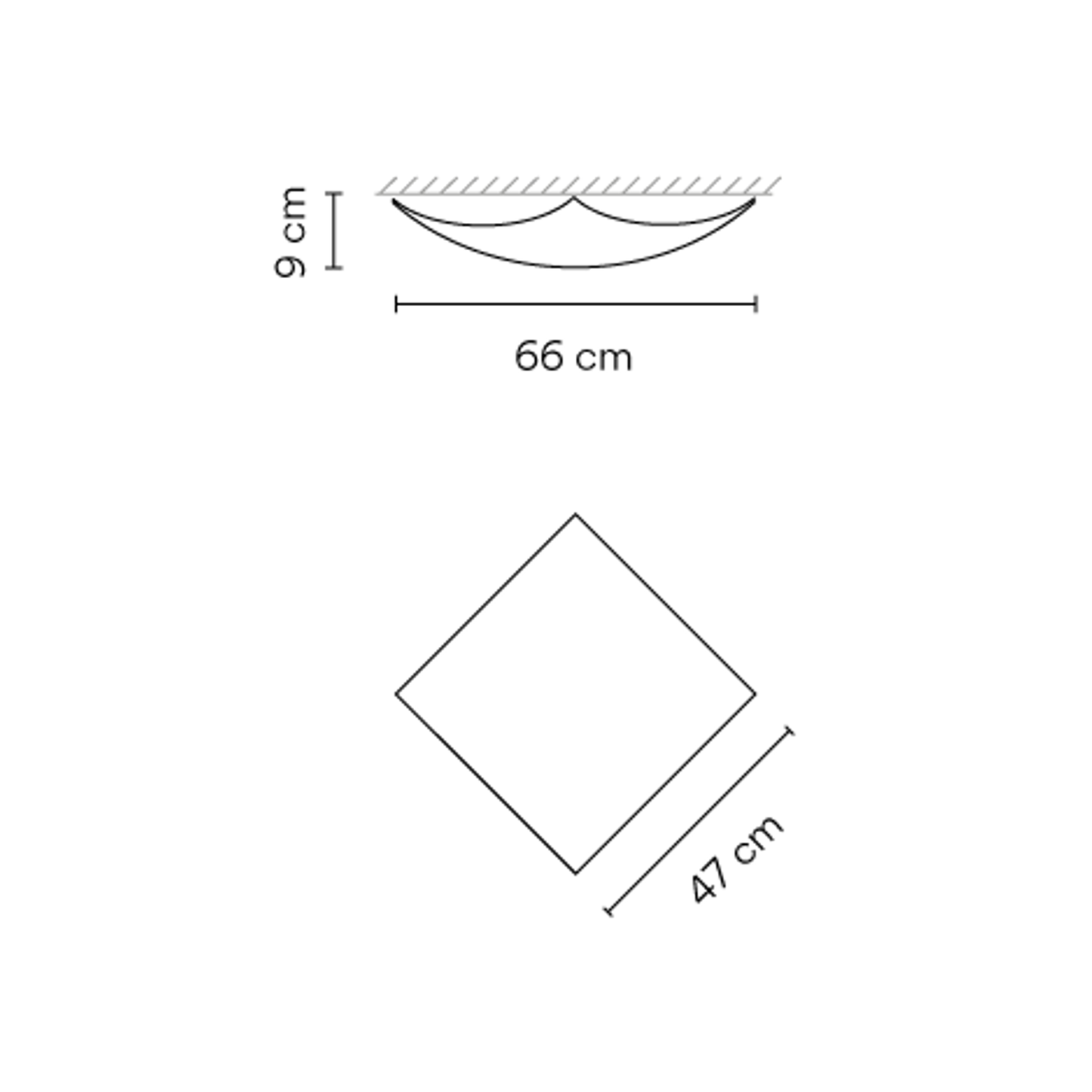 Quadra Ice 1134 Ceiling Light in White