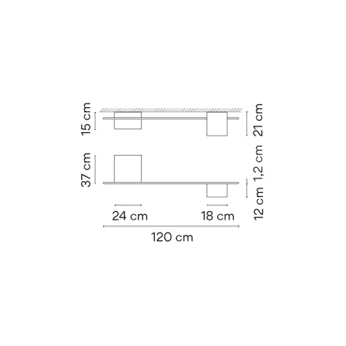 Structural 2640 LED Ceiling Light