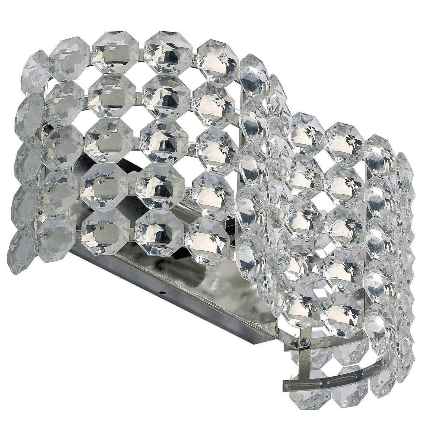 Giada AP-PL-SP Wall Lamp Nickel with Octagonal Crystals