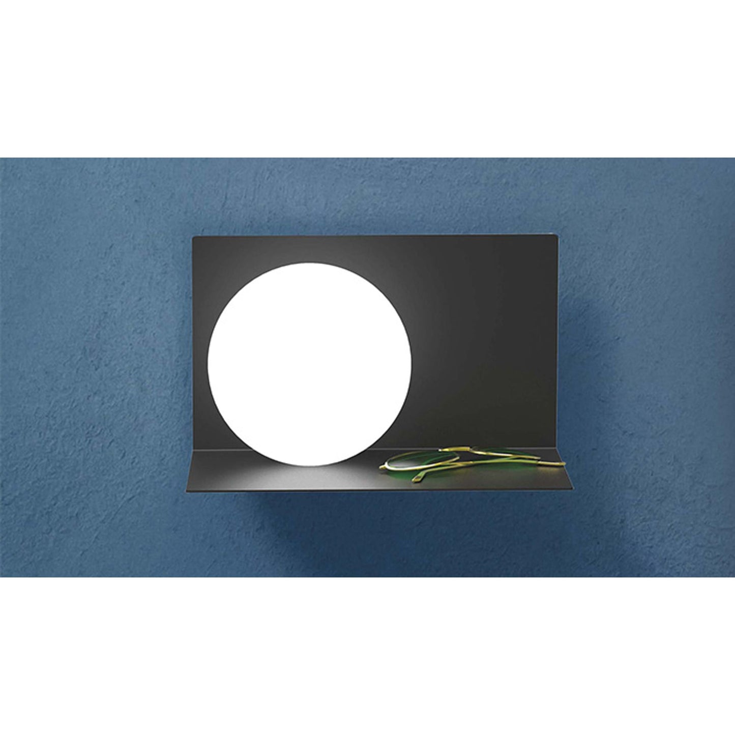 Balance 15x25 SX Wall Lamp with White Blown Glass