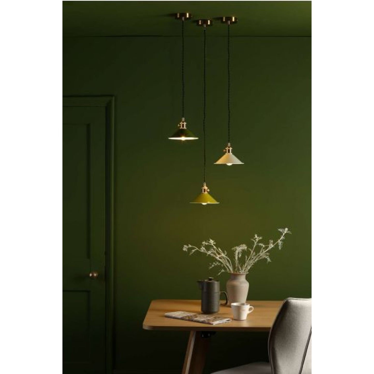 Hadano 1-Light Pendant Natural Brass