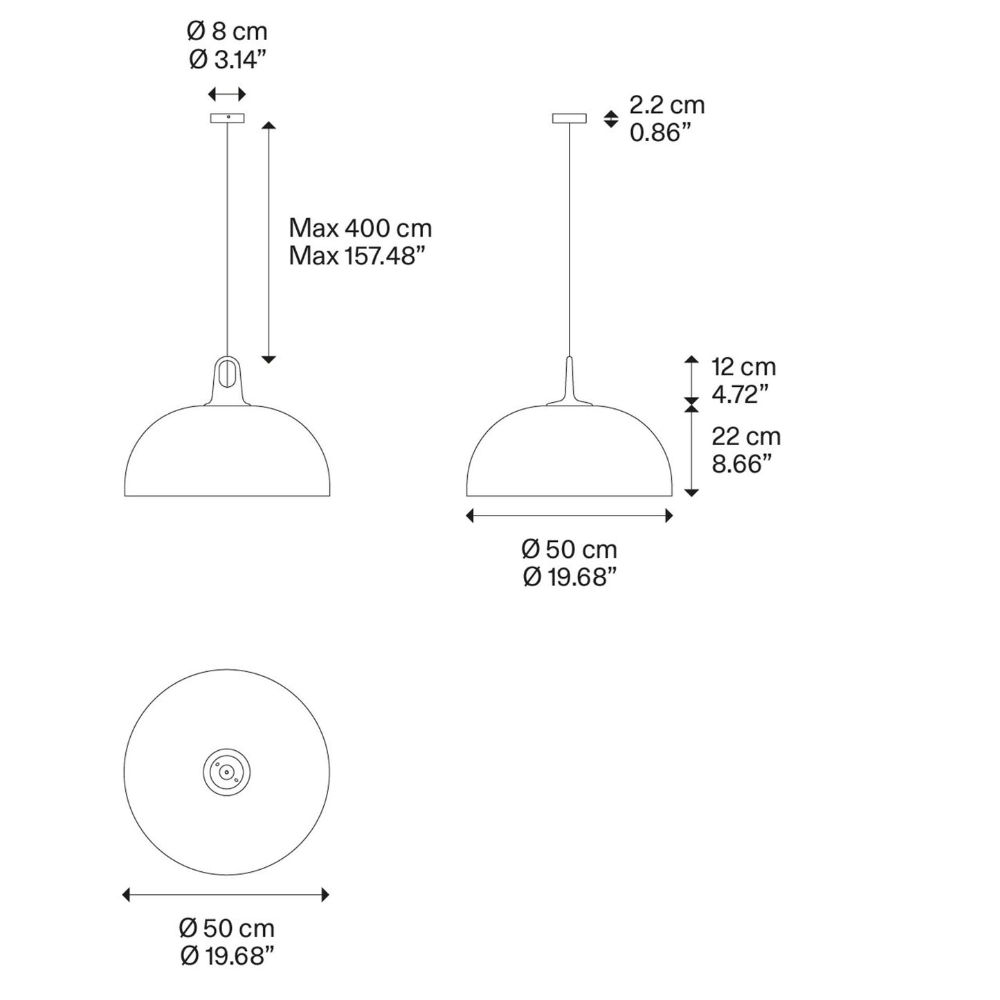 JIM Dome LED Pendant