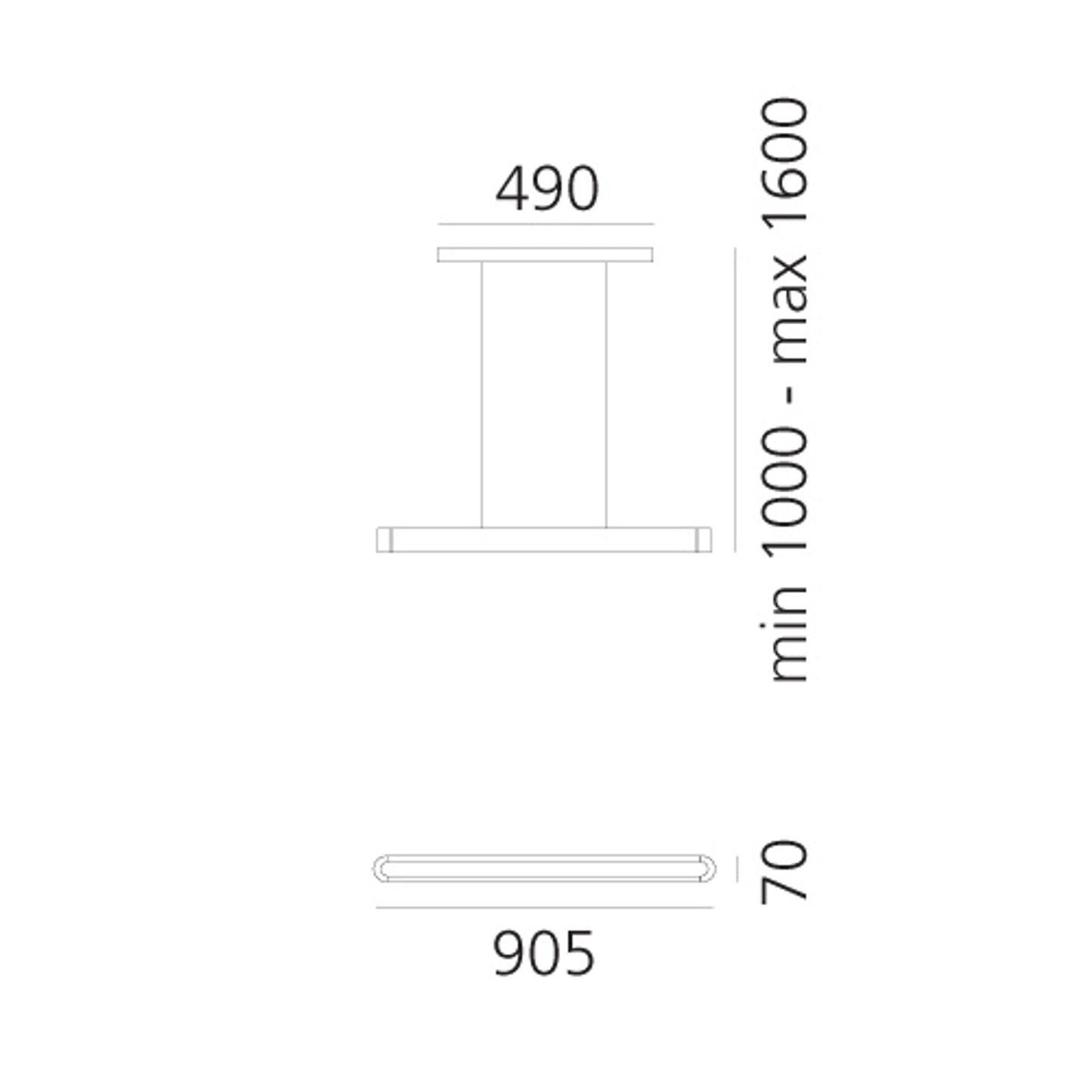 Talo 90 LED Pendant not Dimmble