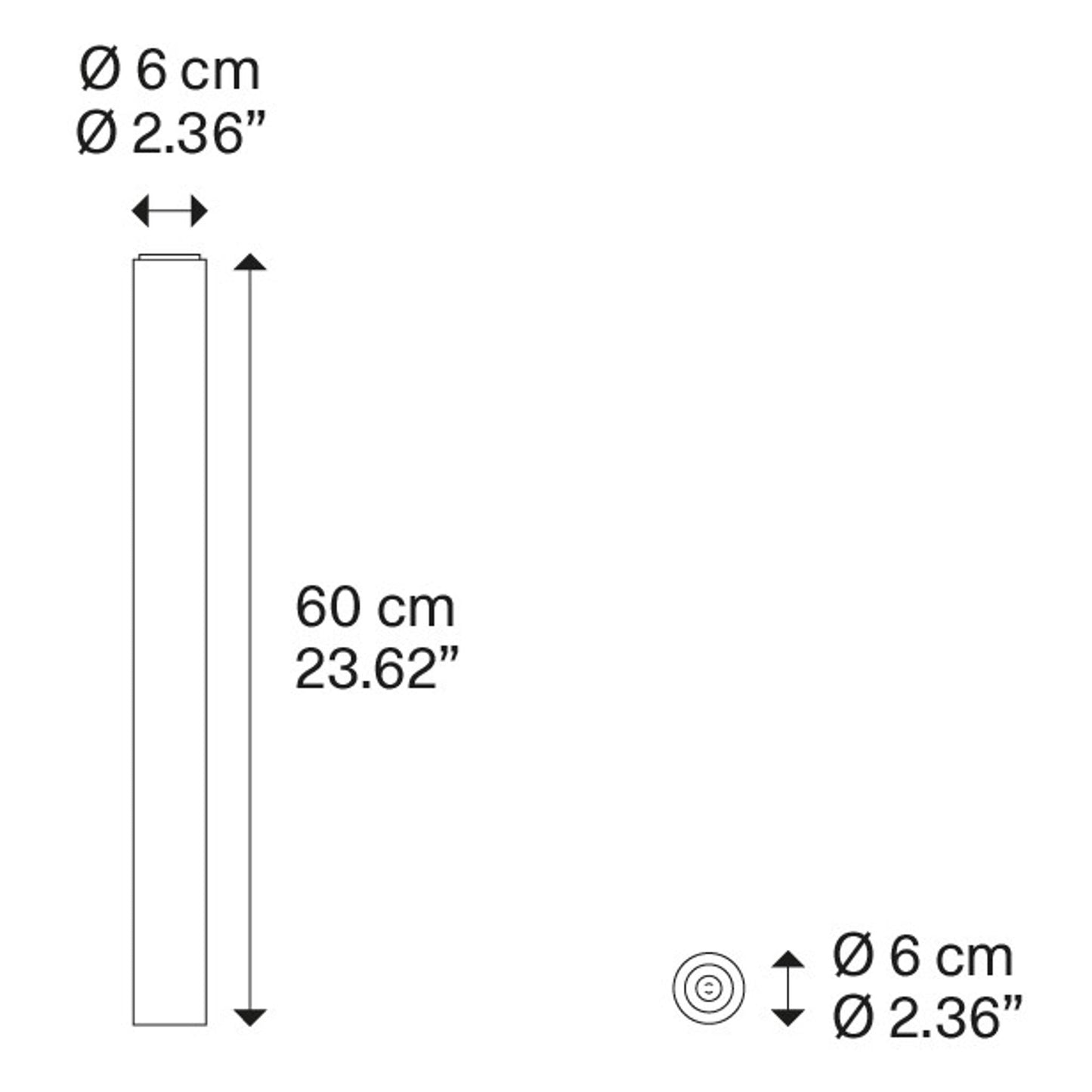 A–Tube Medium Ceiling Light