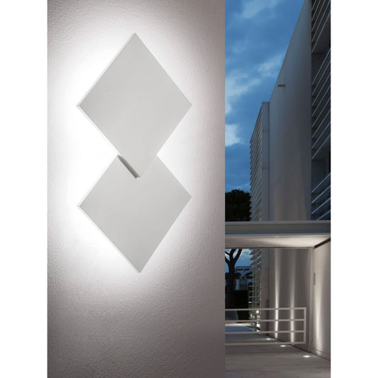 Puzzle Double Square Outdoor LED Wall Light