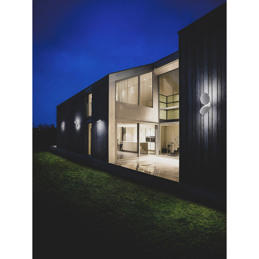 Puzzle Round Single Outdoor LED Wall Light