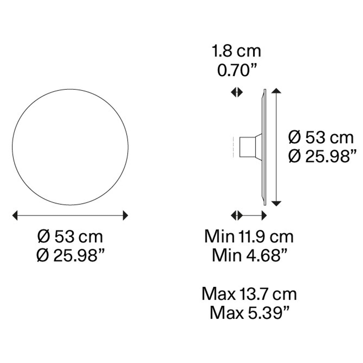 Puzzle Mega Round Small 3000K LED Wall Light