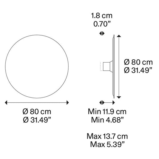 Puzzle Mega Round Large 2700K LED Wall Light