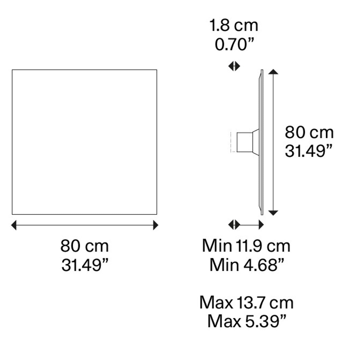 Puzzle Mega Square Large 2700K LED Wall Light