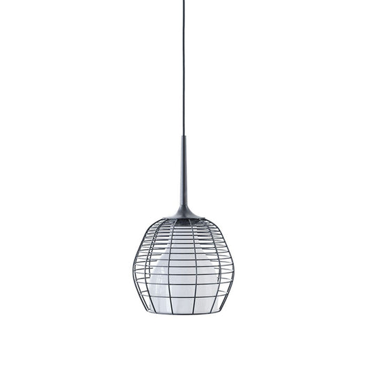 Cage Small LED Pendant Black