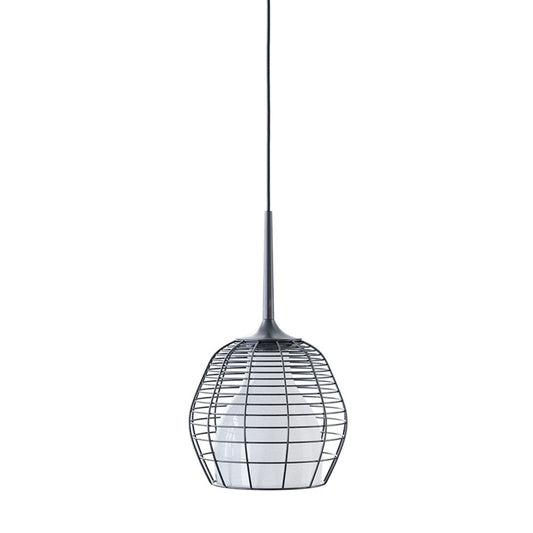 Cage Large LED Pendant Black