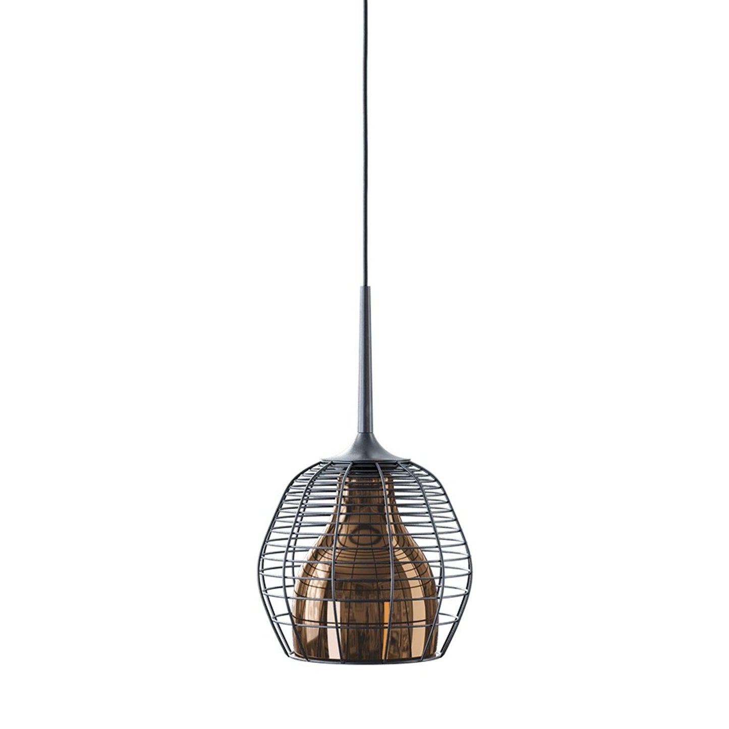 Cage Large LED Pendant Black