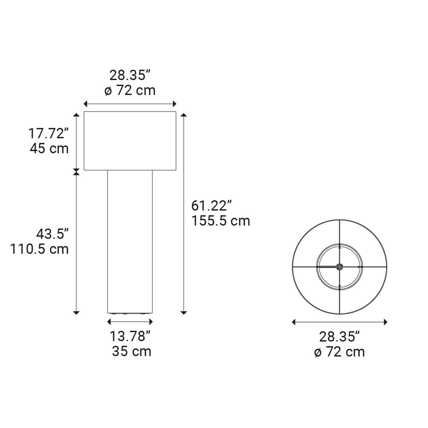 Pipe Medium LED Floor Lamp