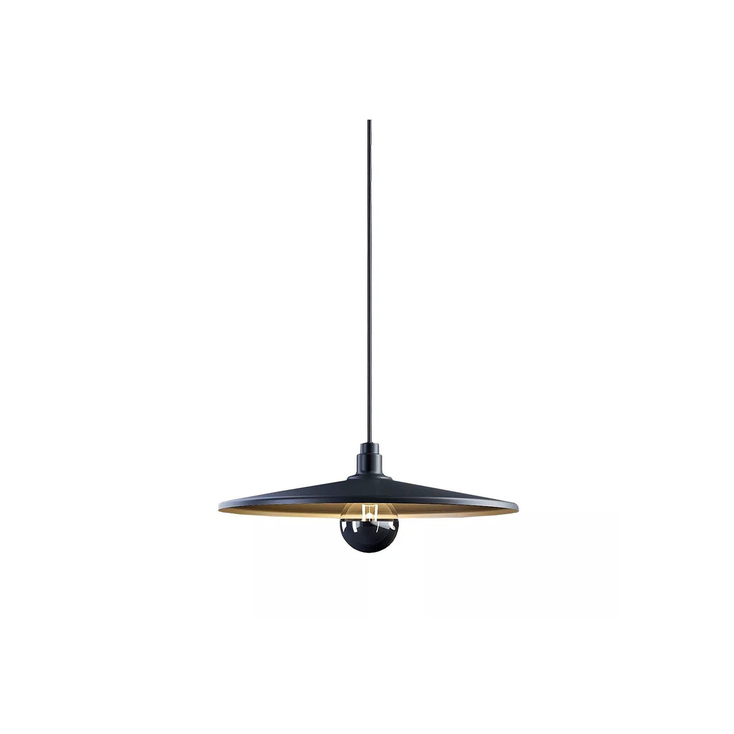 Vinyl Large LED Pendant Black