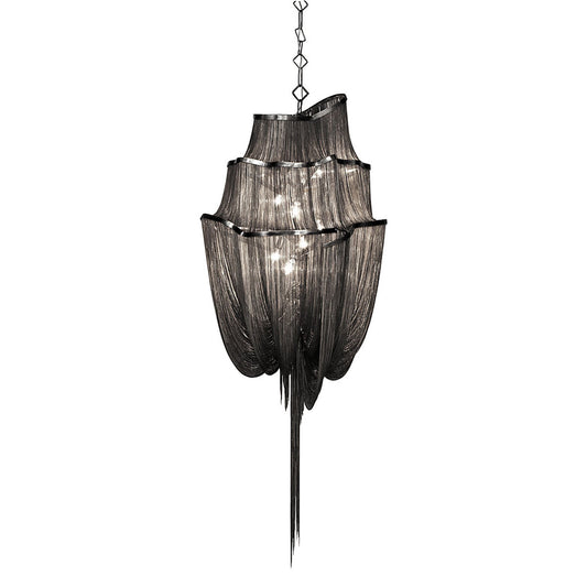 Atlantis Small Three-Tier Pendant with Shimmering Chain