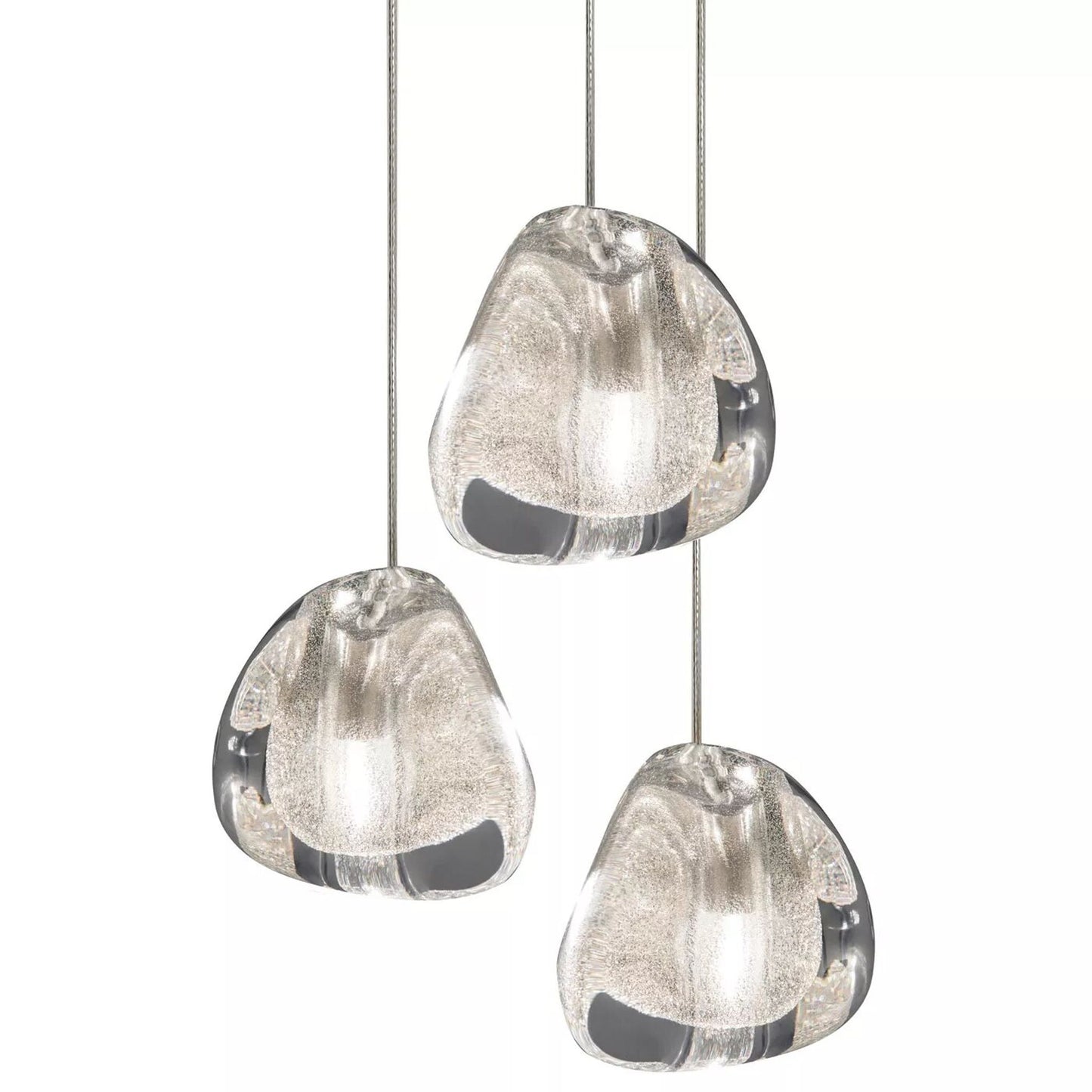 Mizu 3-Light LED Pendant with Crystal