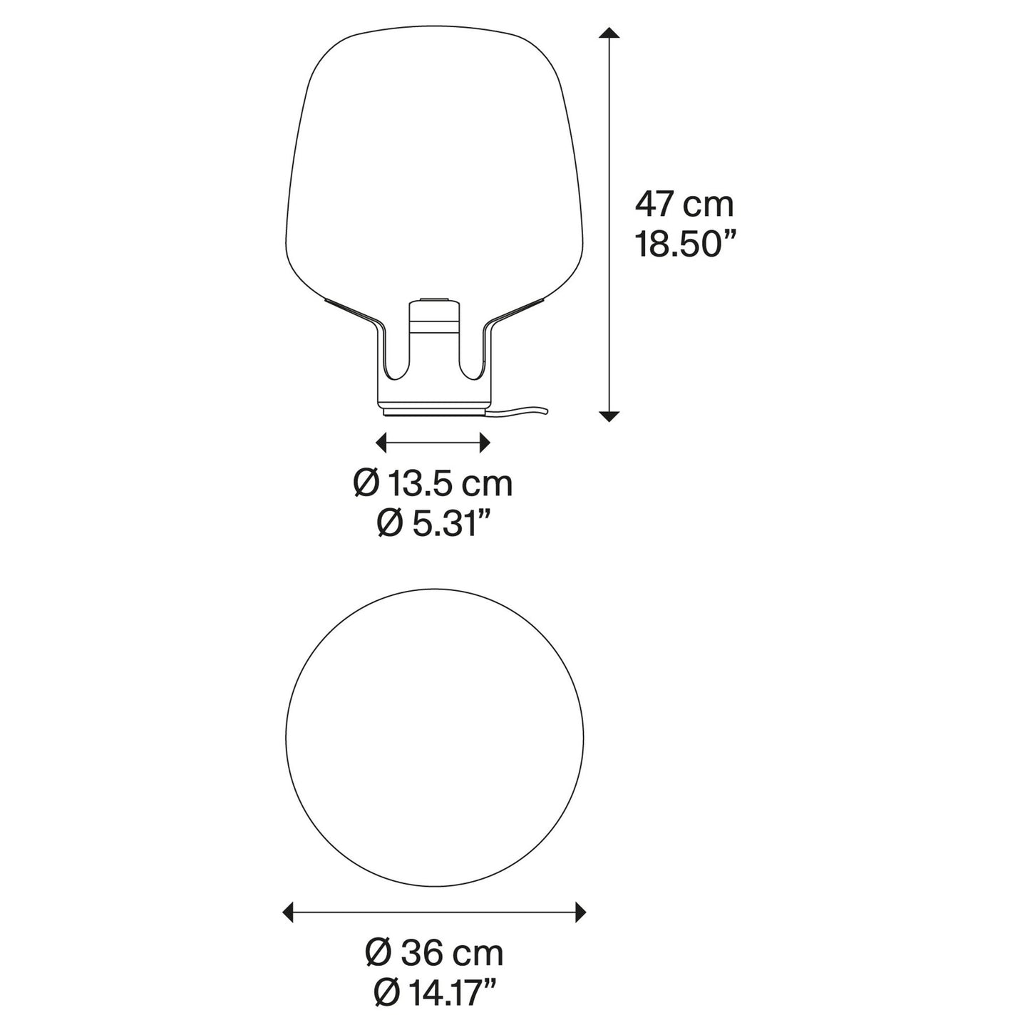 Flar Medium LED Table Lamp