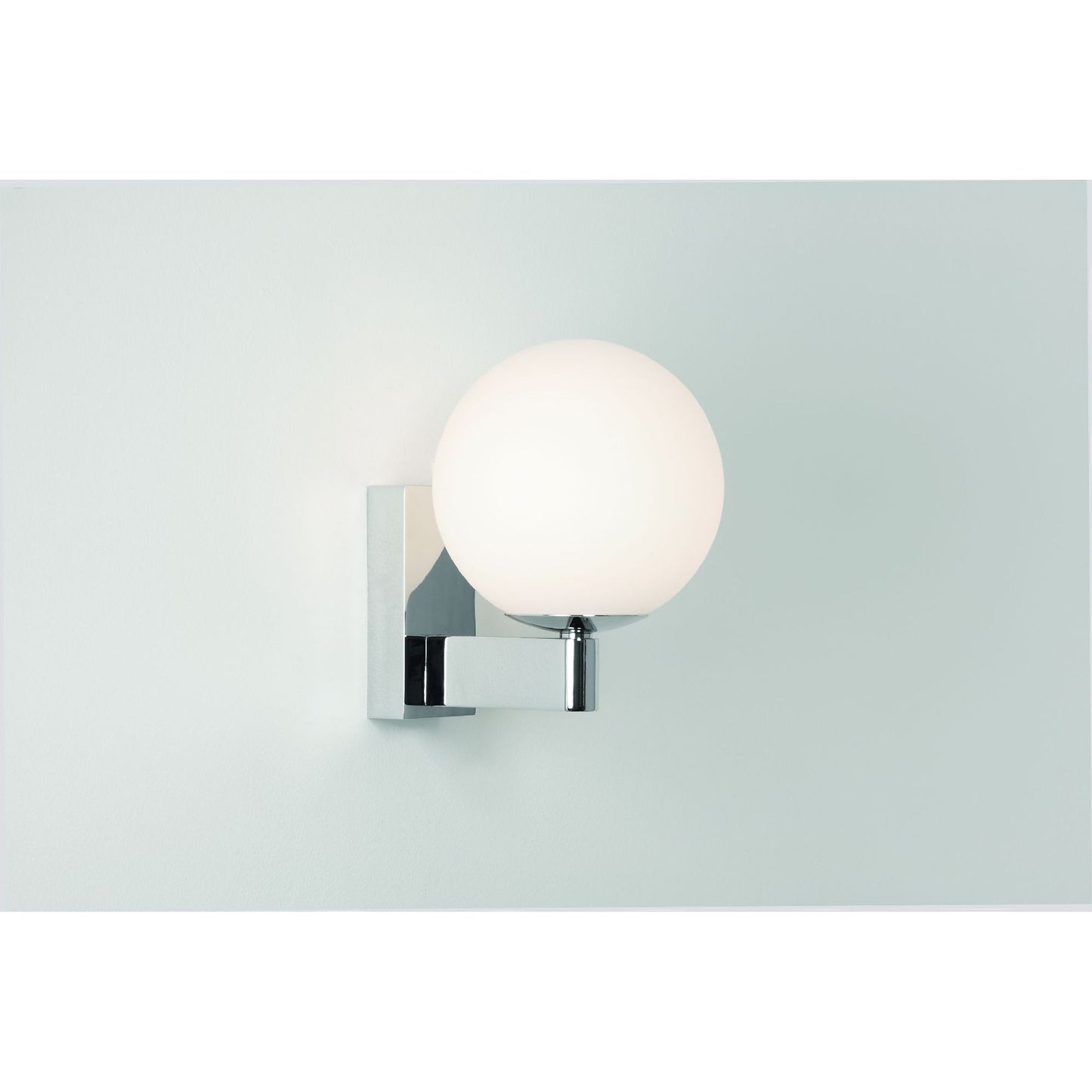 Sagara Wall Light Polished Chrome with Opal Glass