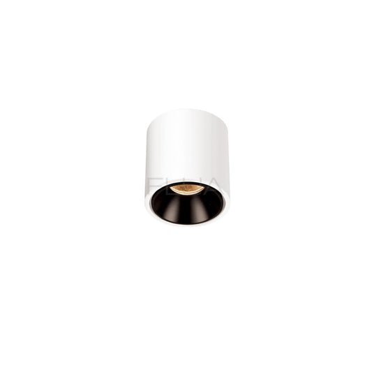 Pebuk M 18W 3000K IP54 Ceiling Surface Mounted in White with Black inner