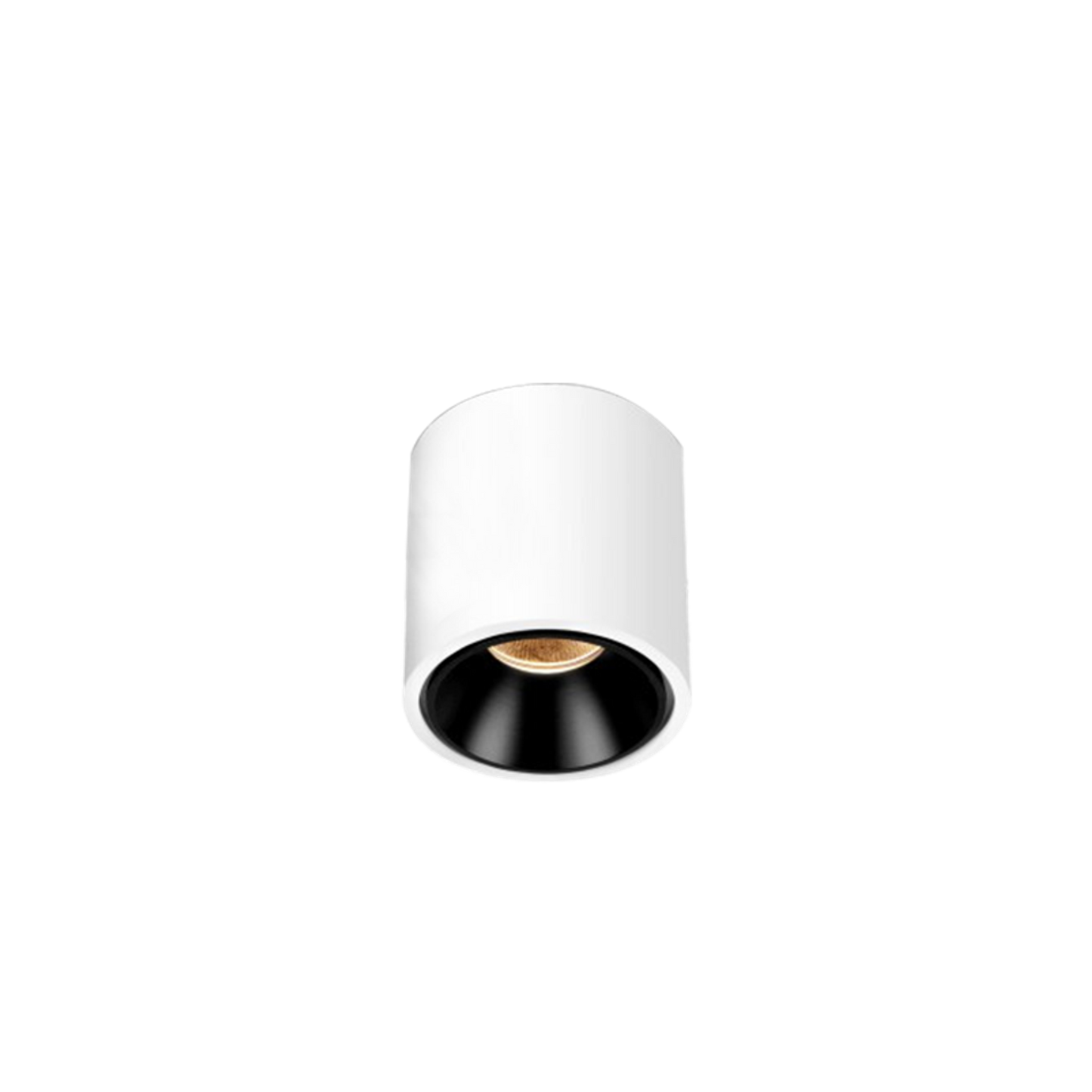 Pebuk M 18W 3000K IP54 Ceiling Surface Mounted in White with Black inner