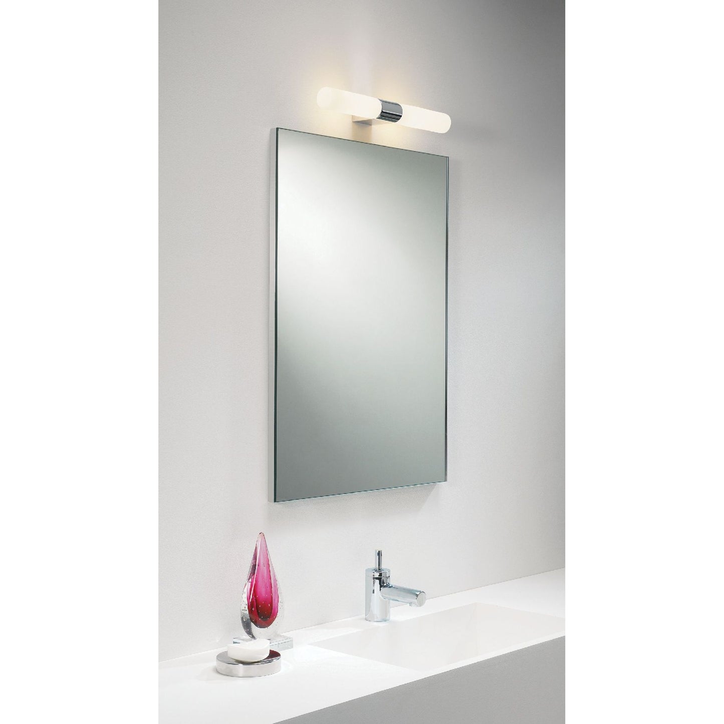 Padova Modern Bathroom Wall Light with White Opal Glass Diffuser