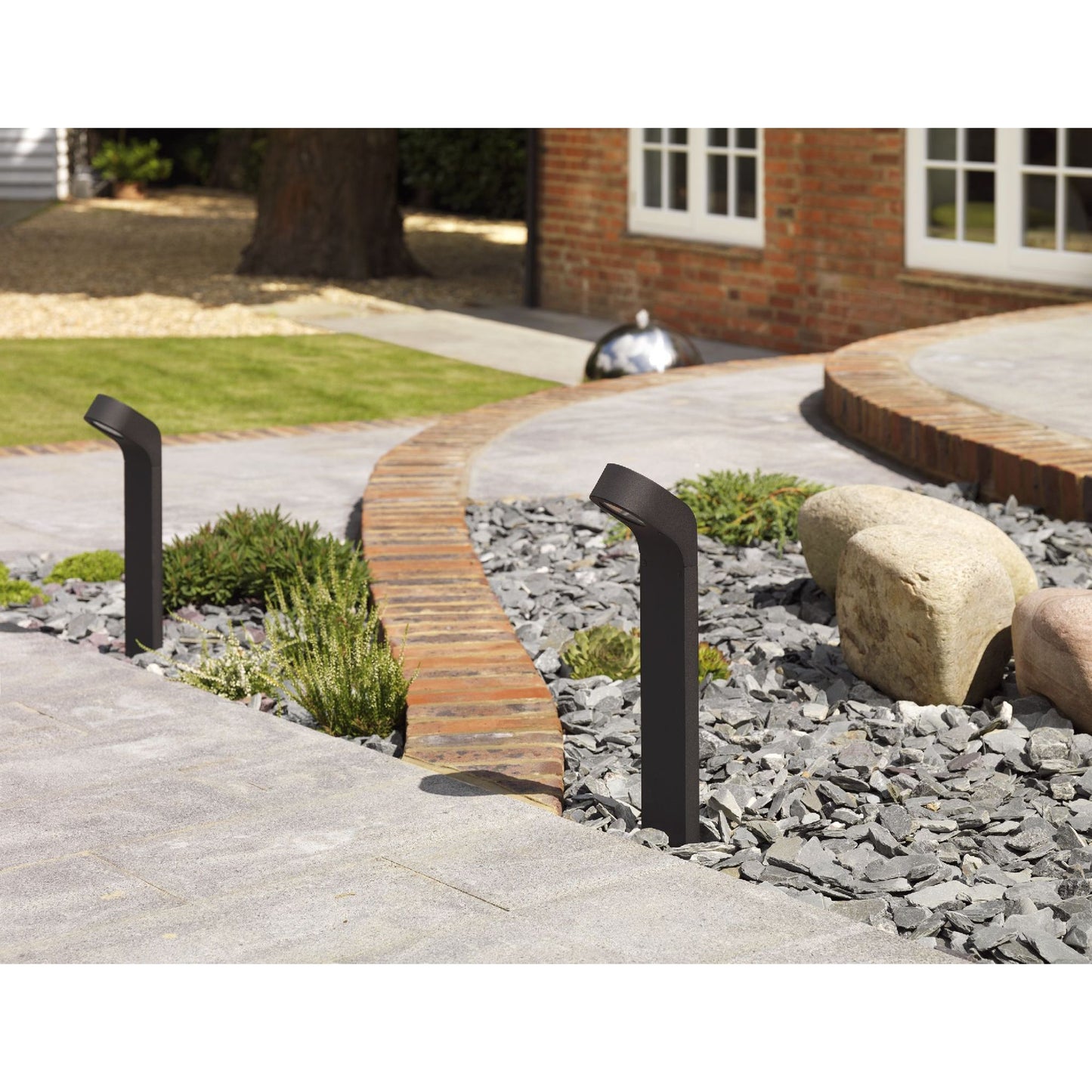 Soprano Low Energy Exterior Bollard Black