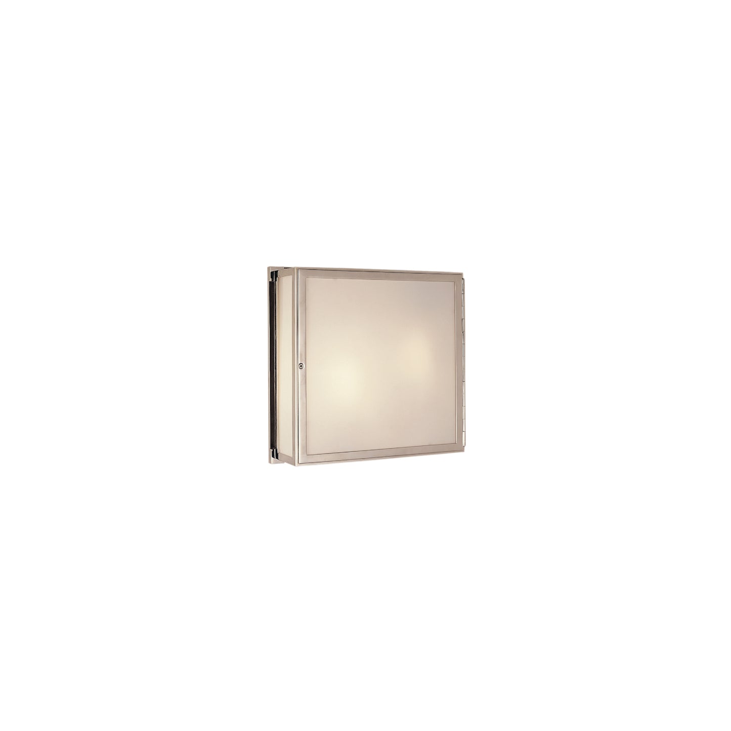 Mercer White Glass Square Box Light