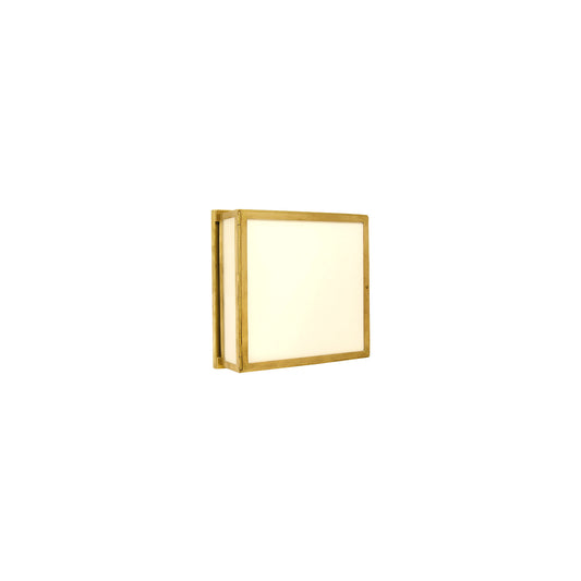 Mercer White Glass Square Box Light