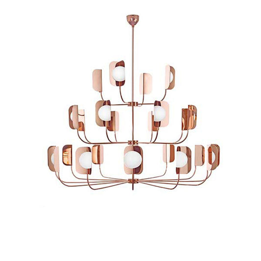 Leaf 24-Light Metal Chandelier