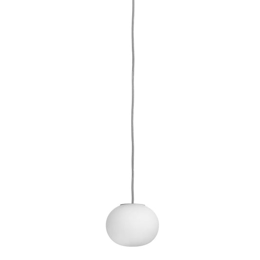 Glo-Ball Mini White LED Pendant with Hand Blown Glass