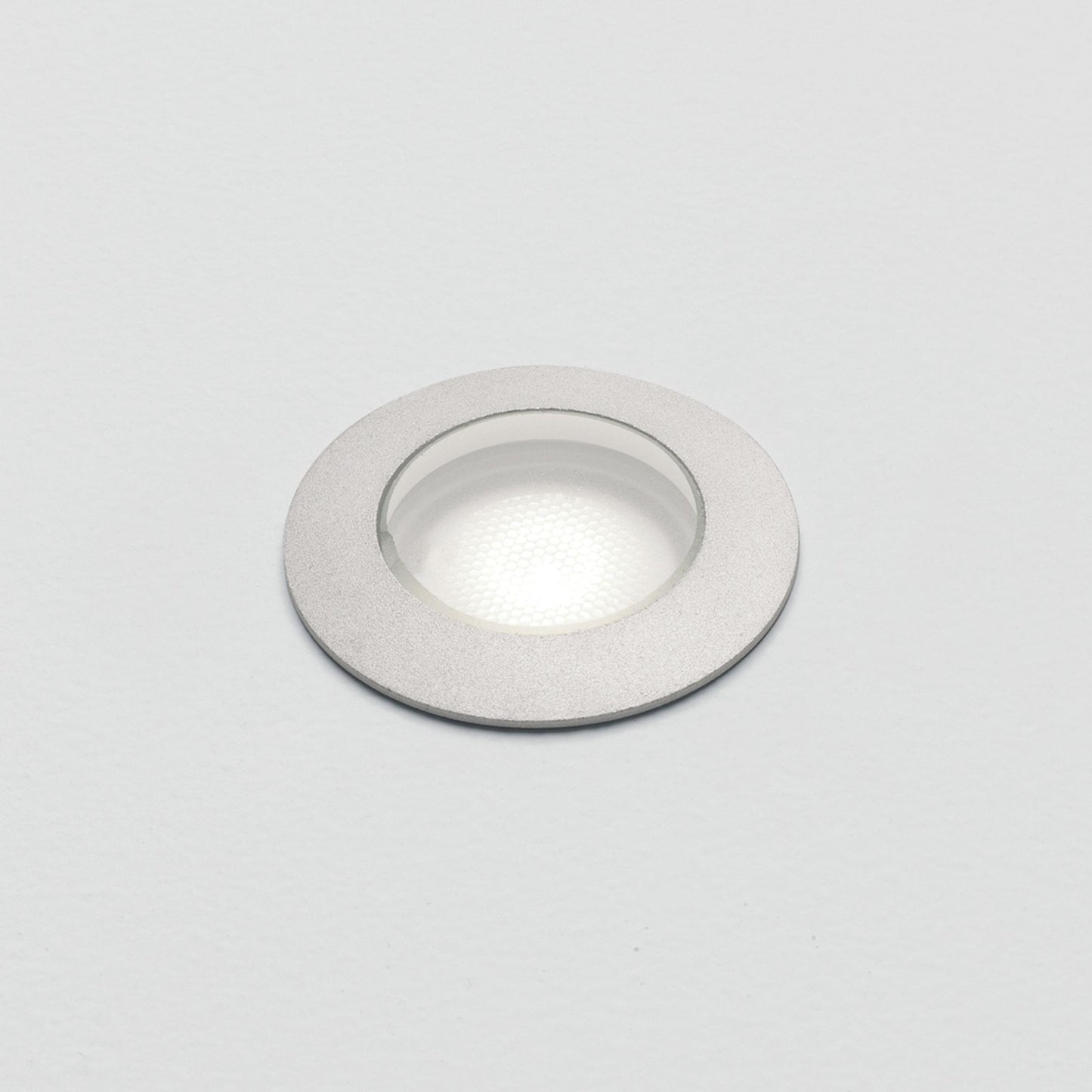 Terra 42 Round Exterior LED Ground Light in Anodised Aluminium