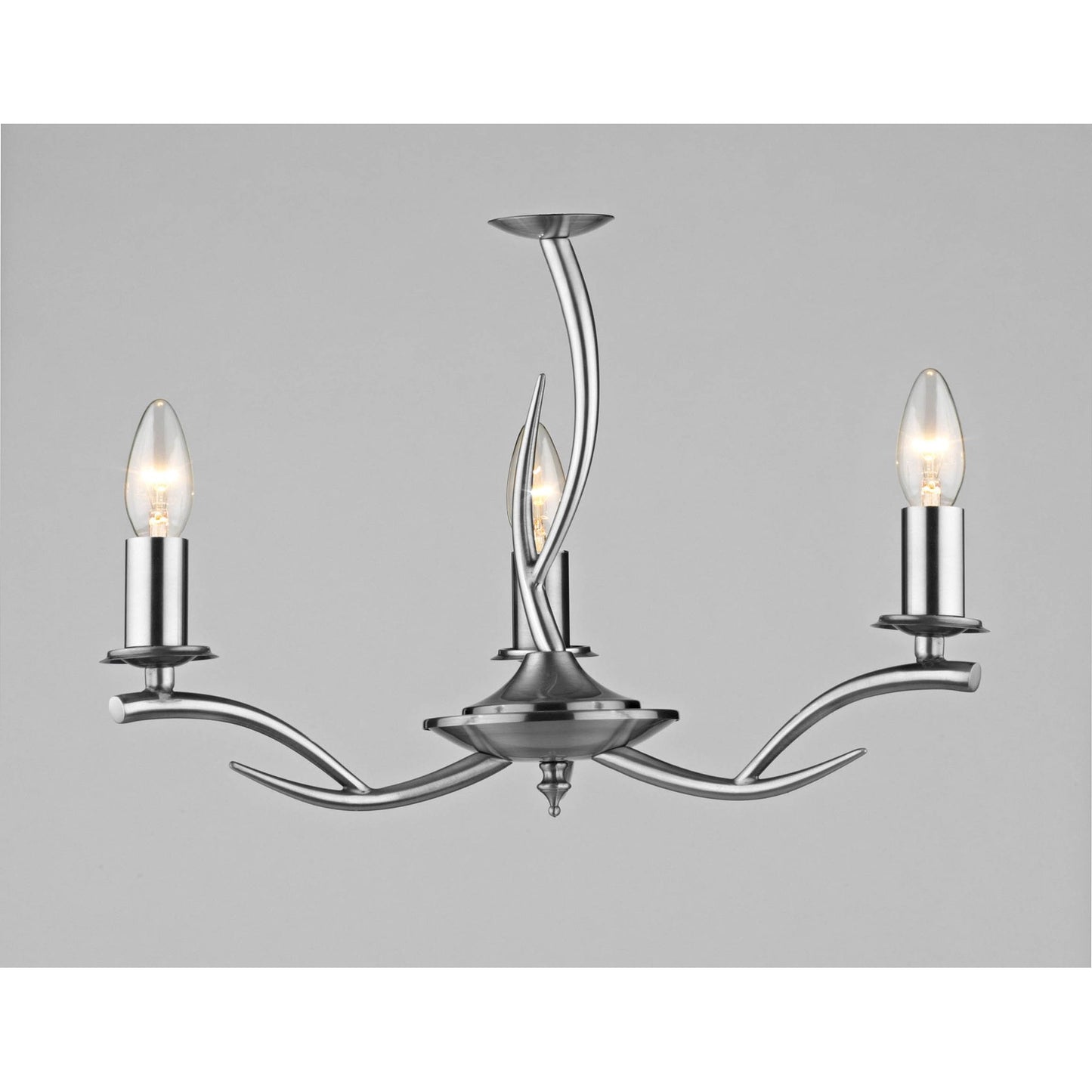 Elka 3-Light Chandelier with Metal Frame