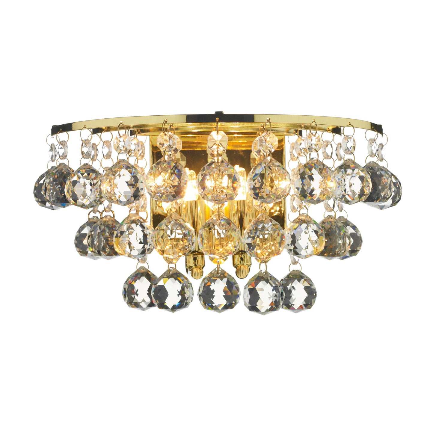 Pluto Dazzling Crystal Drop Wall Light