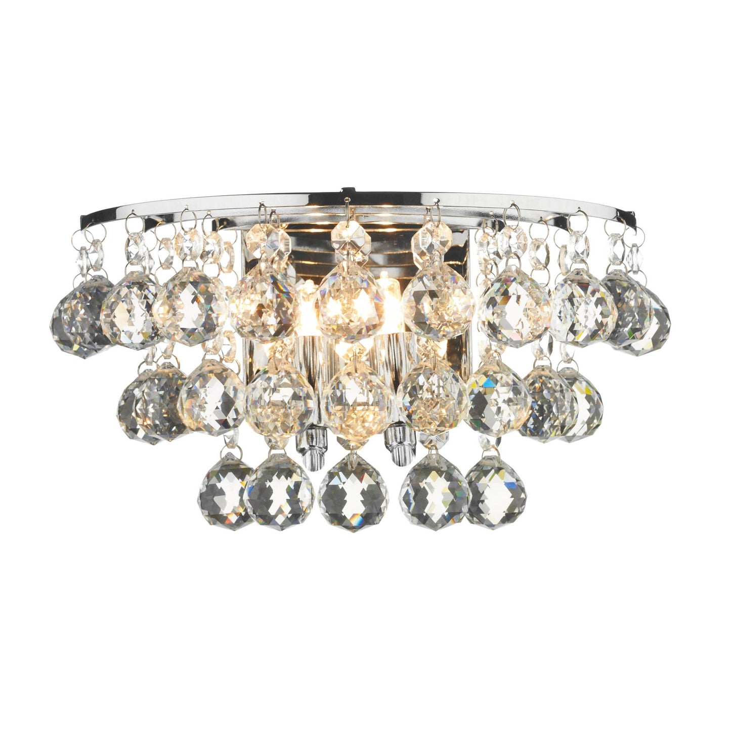 Pluto Dazzling Crystal Drop Wall Light