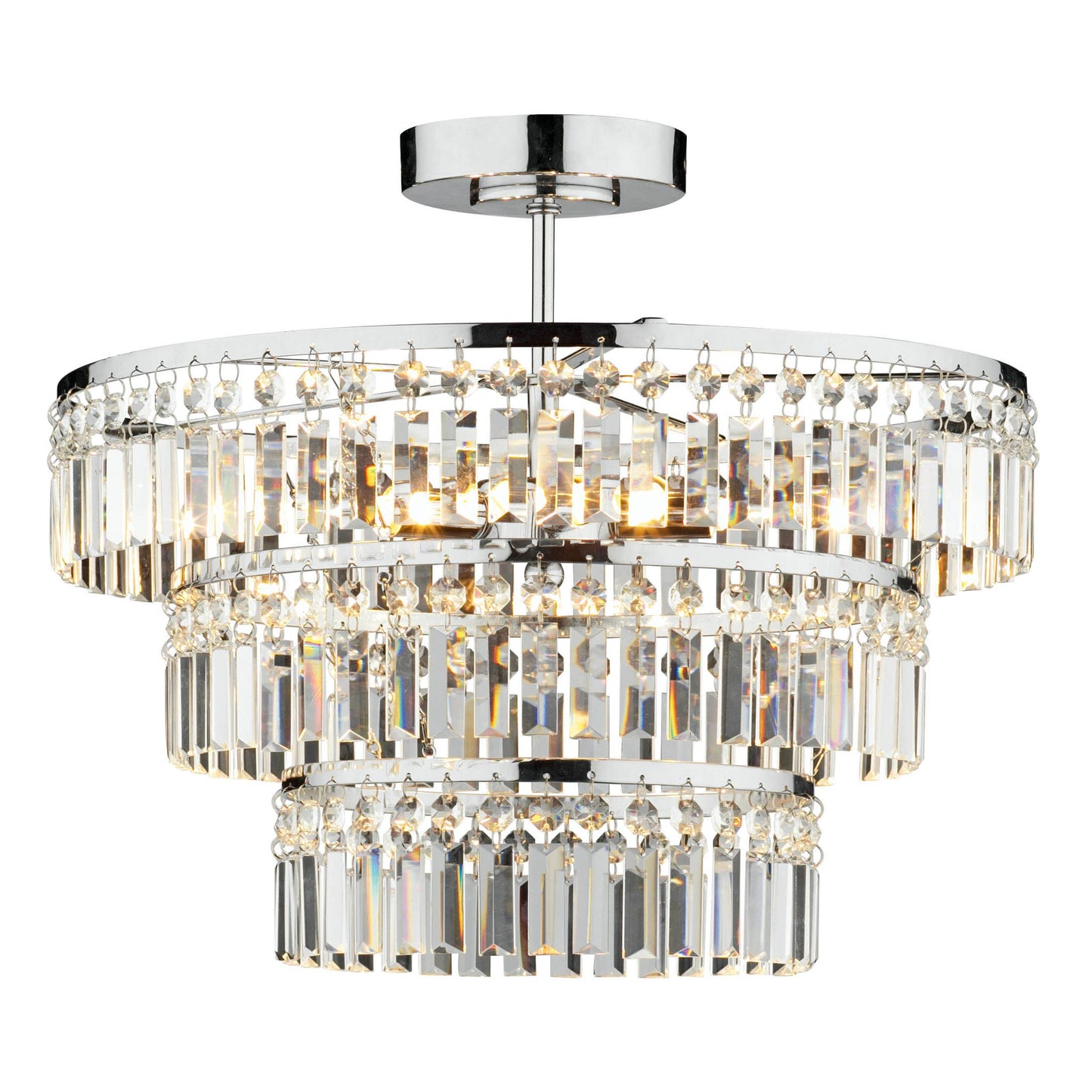 Rowena 3-Light Crystal Flush Mount