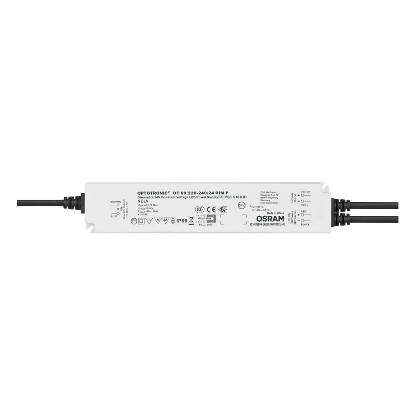 1-10V Dimmable, 100W 24V LED Driver