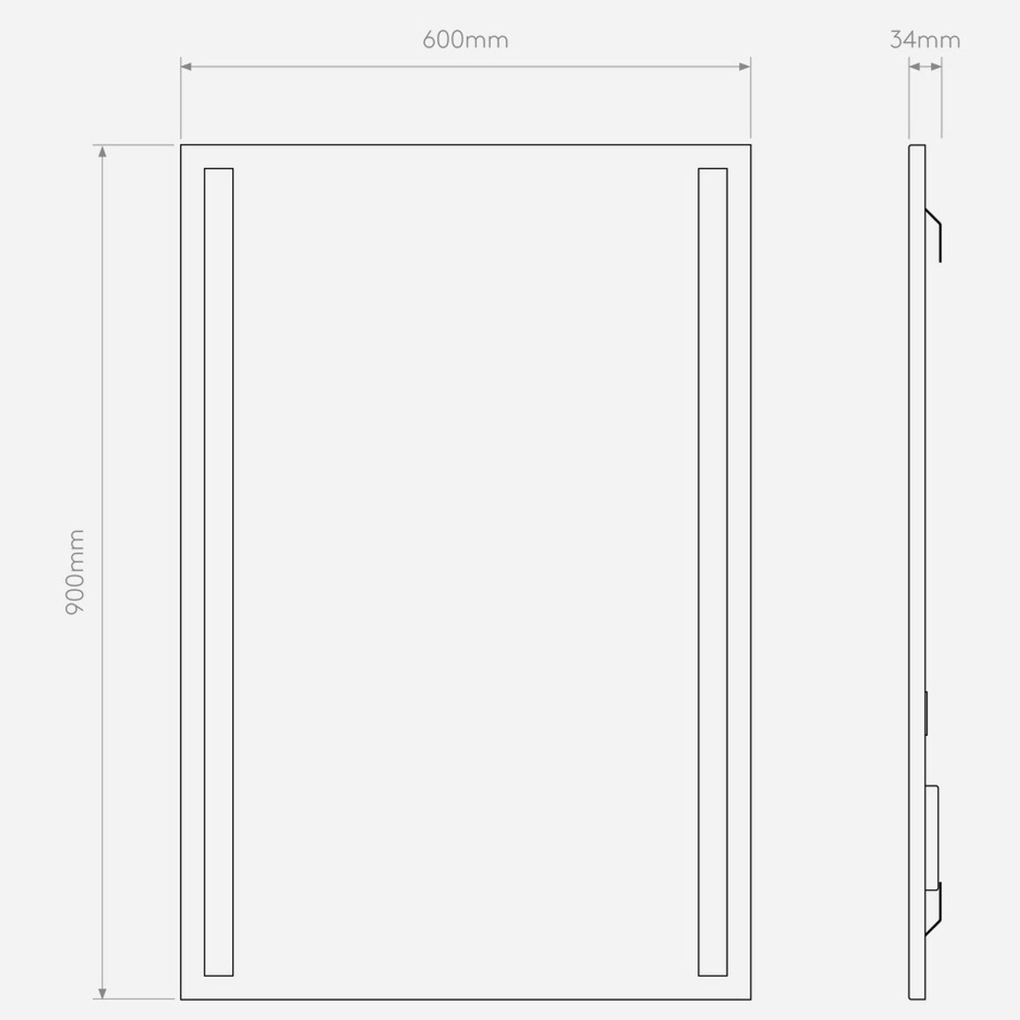 Avlon 900 LED Wall Mirror Light