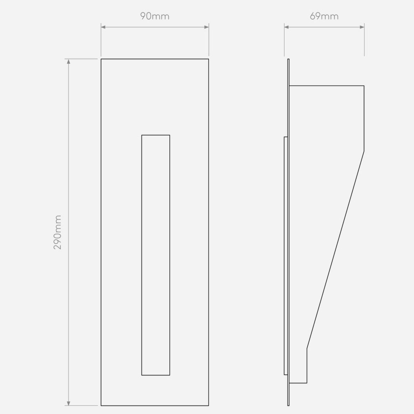 Borgo 200 Trimless Matt White LED Wall Recessed