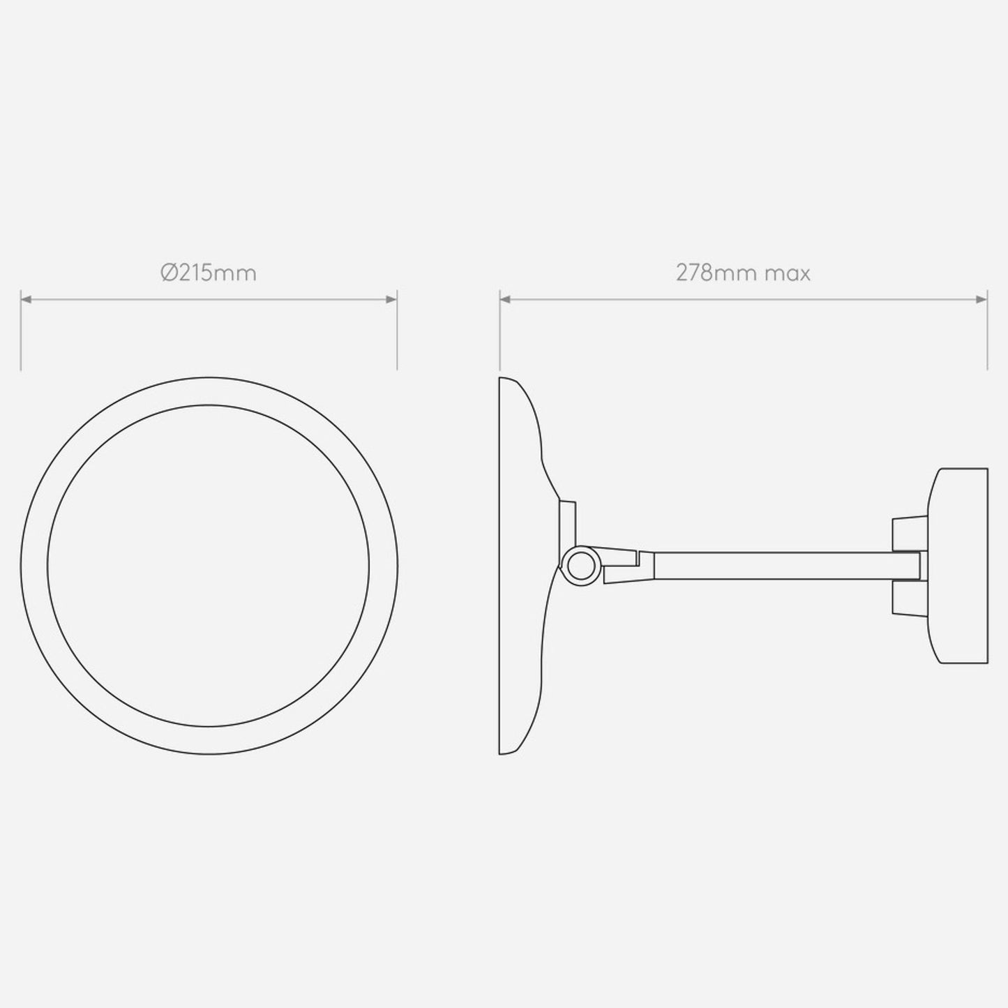 Mascali Round LED  Illuminated Mirror