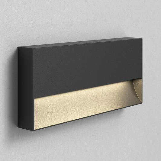 Mori 250 Exterior Wall Light in Textured Black