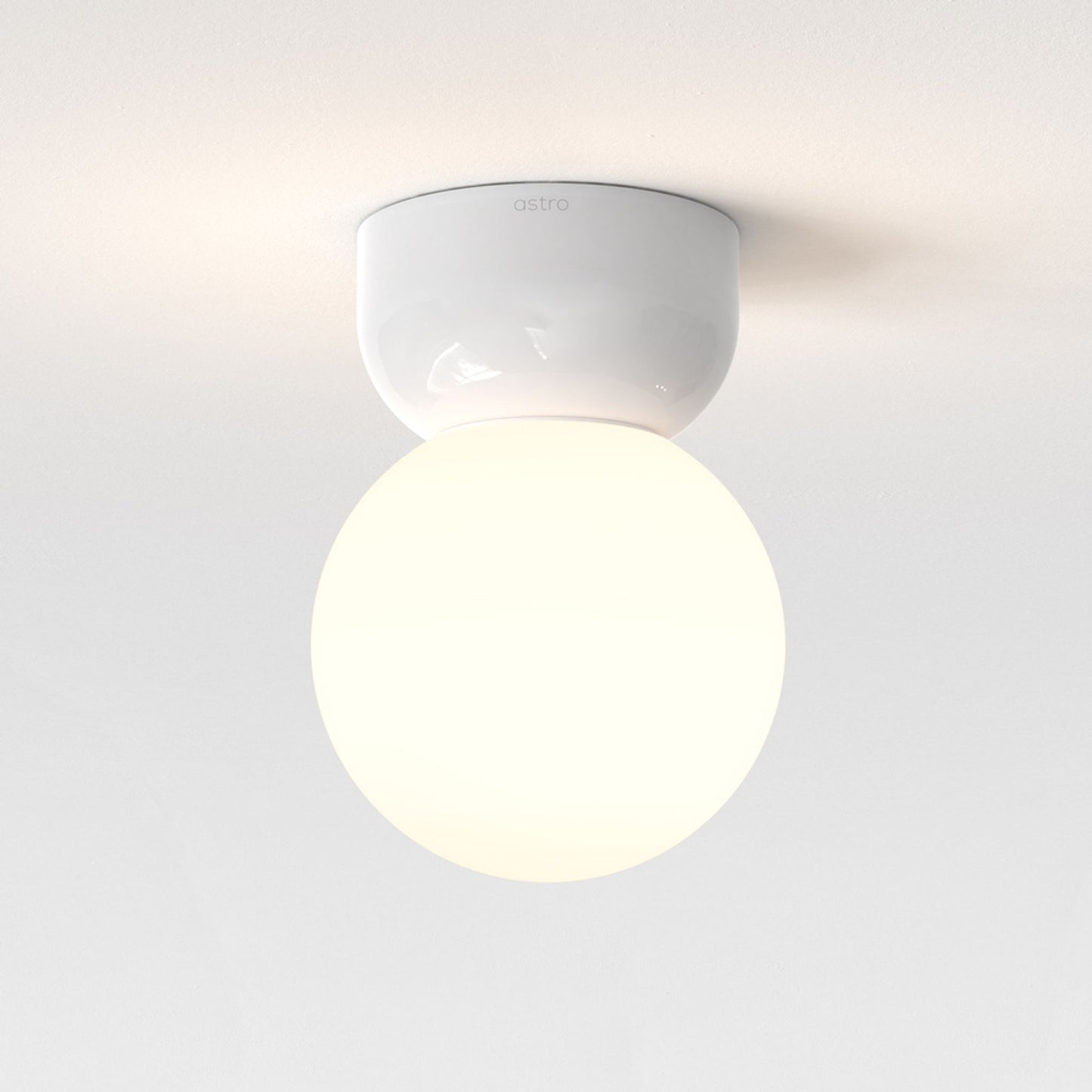 Lyra 140 Ceiling Light in Gloss Glaze White