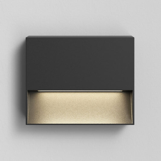 Mori 140 Exterior Wall Light in Textured Black