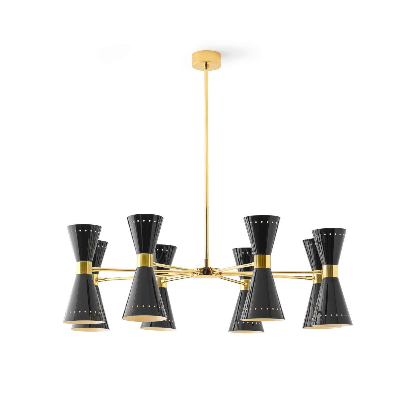 Megafono Ø99cm Pendant Chandelier in Gold