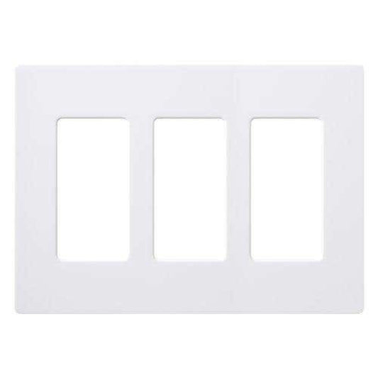 Pico Triple Wallplate in White