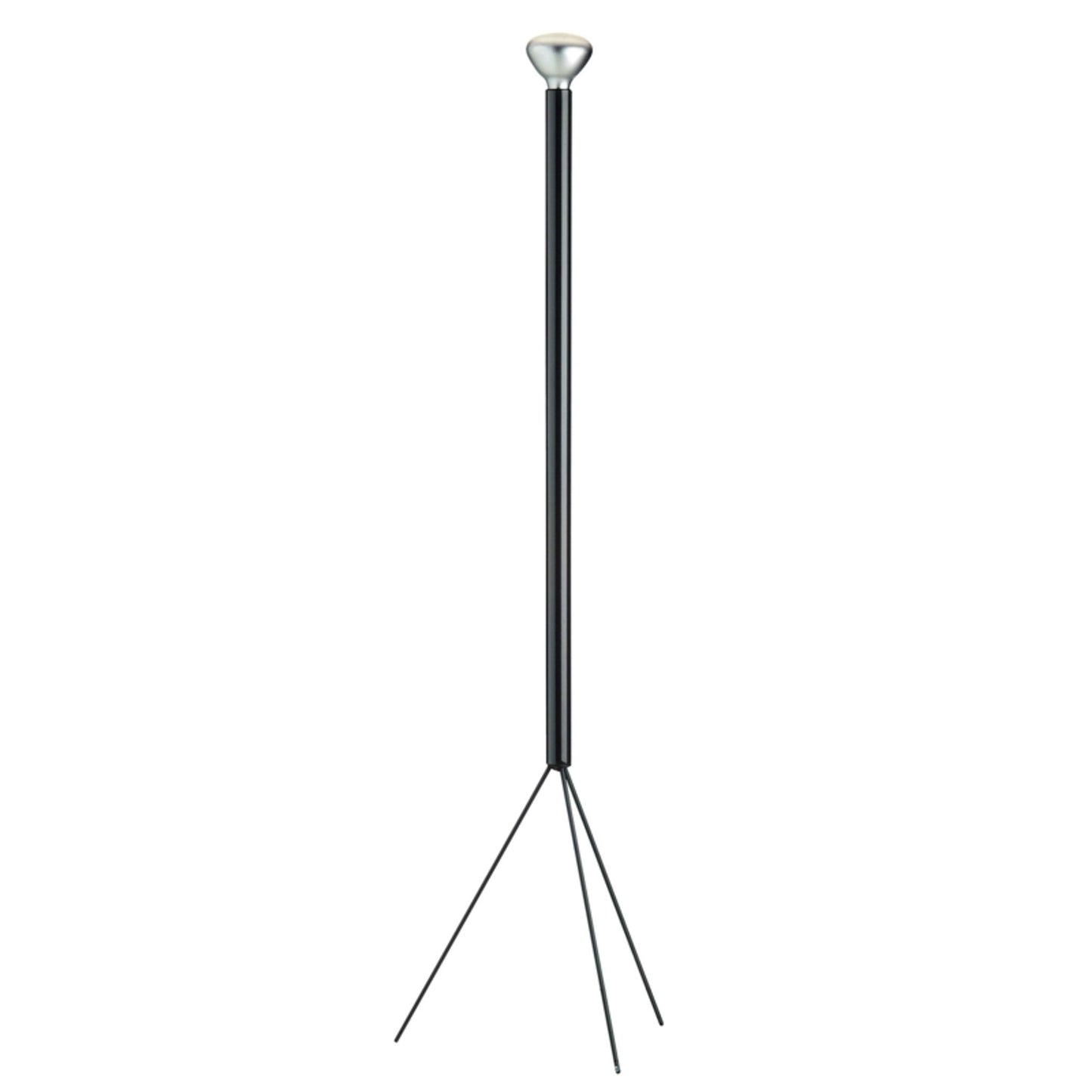 Luminator Anthracite Floor Lamp with Three Galvanized Metal Legs