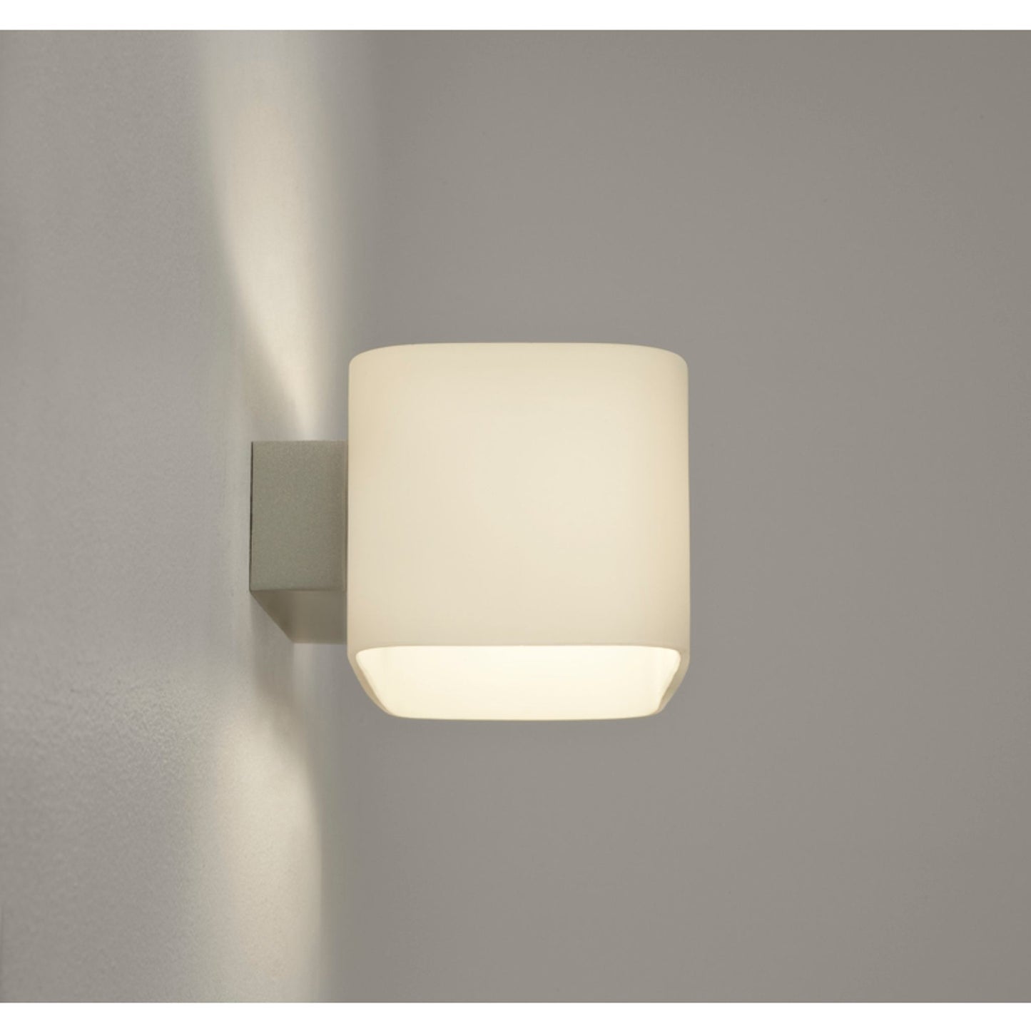 Obround Opal Glass Modern Wall Light