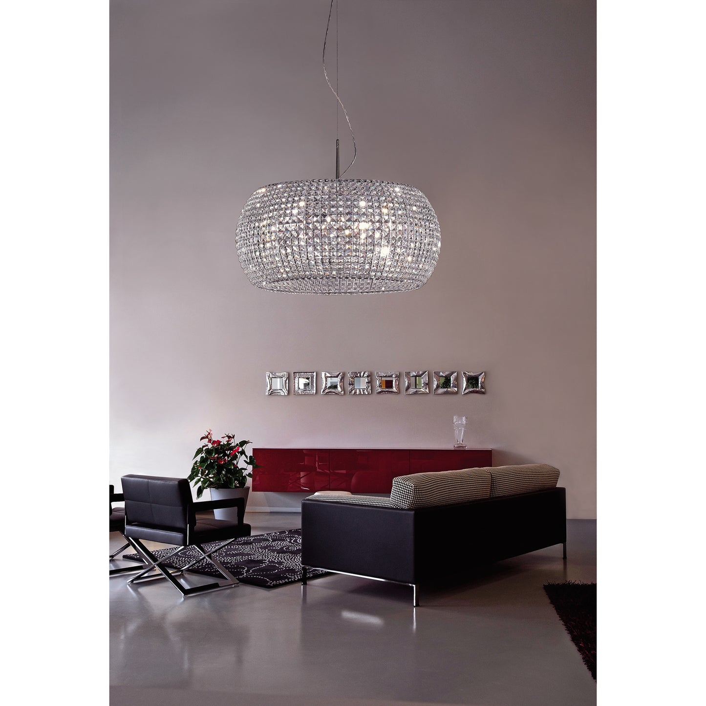 Pulsar S95 12-Light Pendant Crystal