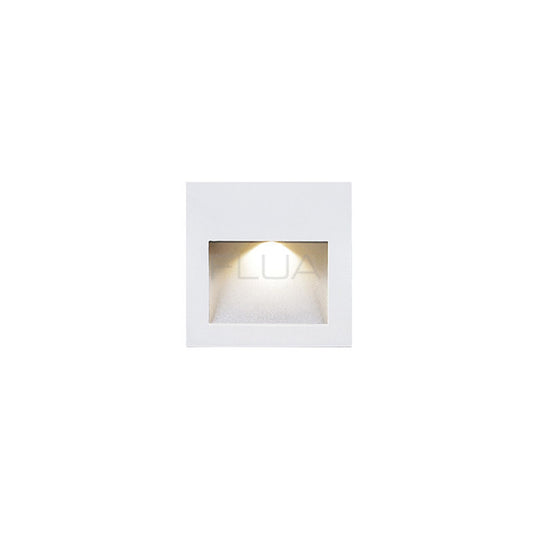 Slide, Recessed Wall Light in White