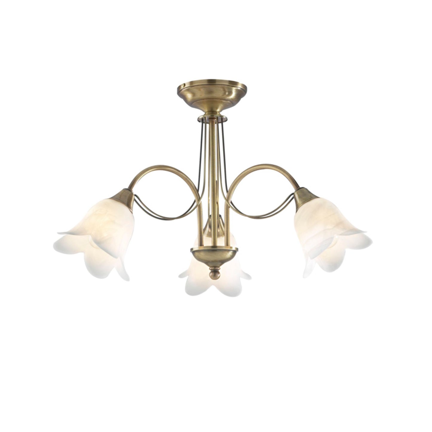 Doublet 3-Light Semi Flush